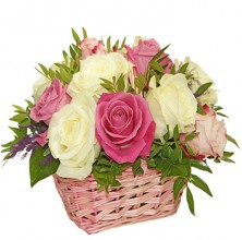 Lovely Ballerina - 12 Stems Basket