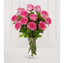 Wonderful Pink - 12 Stems Vase