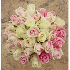 Elegant White and Pink - 36 Stems Bouquet