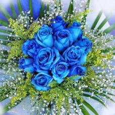 Out of the Blue - 12 Stems Bouquet