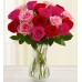 Blushing Beauty -12 Stems Vase
