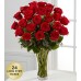 Breathlessly Rose - 24 Stems In Vase