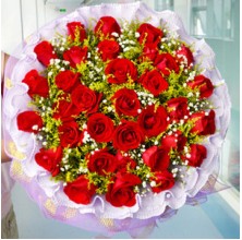 Magnificent Red Roses - 36 Stems Bouquet