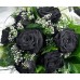 Black Roses - 6 Stems Bouquet