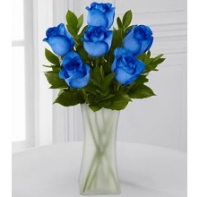Blue Hues - 6 Stems In Vase