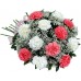 Pink & White Carnations - 20 Stems Bouquet