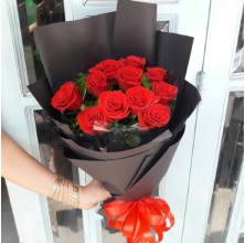 12 Red Roses Bouquet